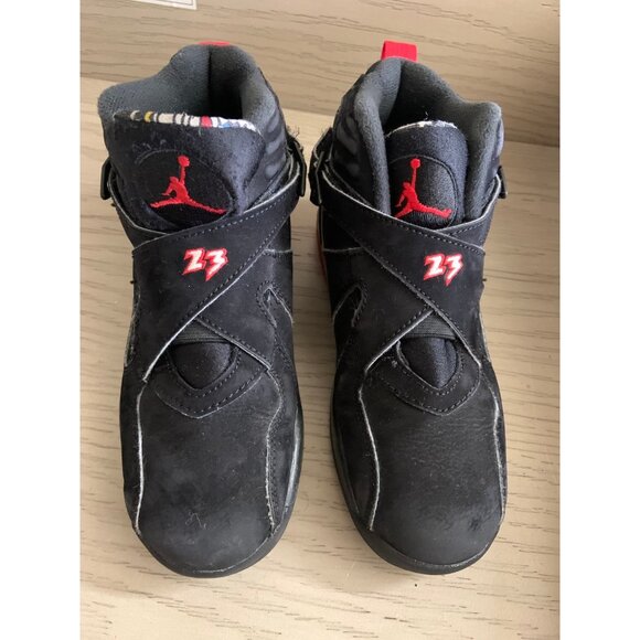 Jordan Kids Sneakers Black with Red Highlights - Picture 2 of 14